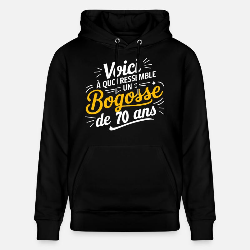 BOGOSSE DE 70 - Sweat à capuche bio CRUISER Stanley/Stella Unisexe - noir