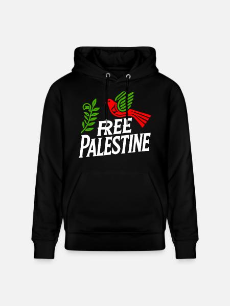 Free palestine - Stanley/Stella CRUISER Unisex Organic Hoodie - black
