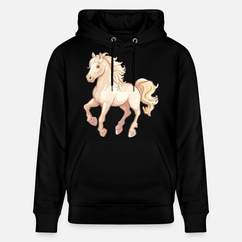 Cheval - Sweat à capuche bio CRUISER Stanley/Stella Unisexe - noir