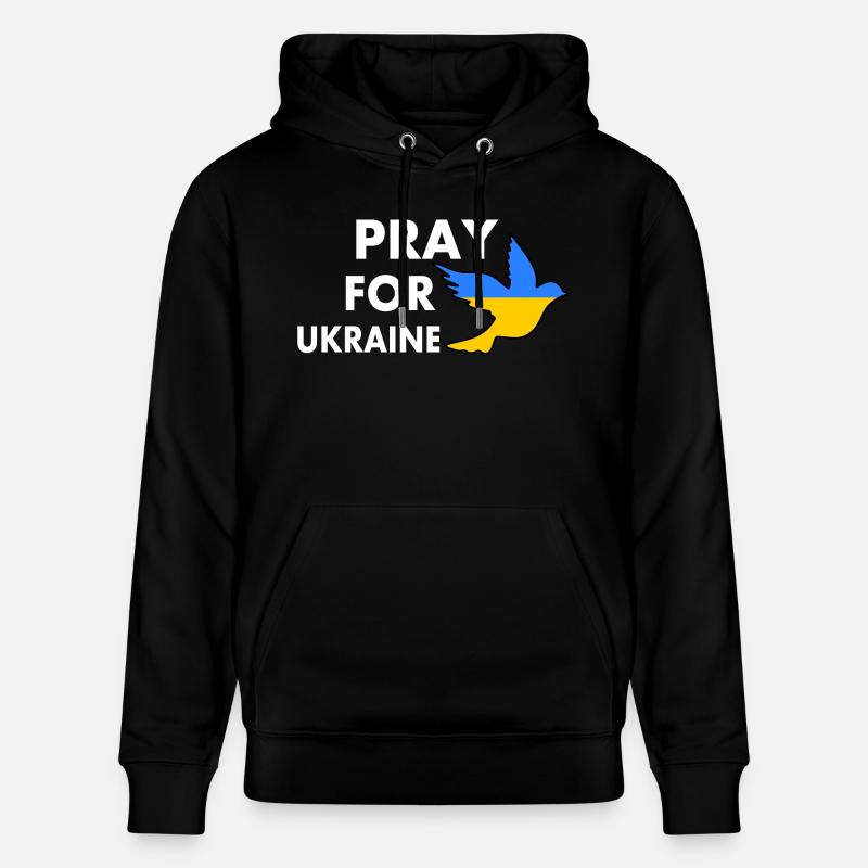 Pray for ukraine - Sweat à capuche bio CRUISER Stanley/Stella Unisexe - noir