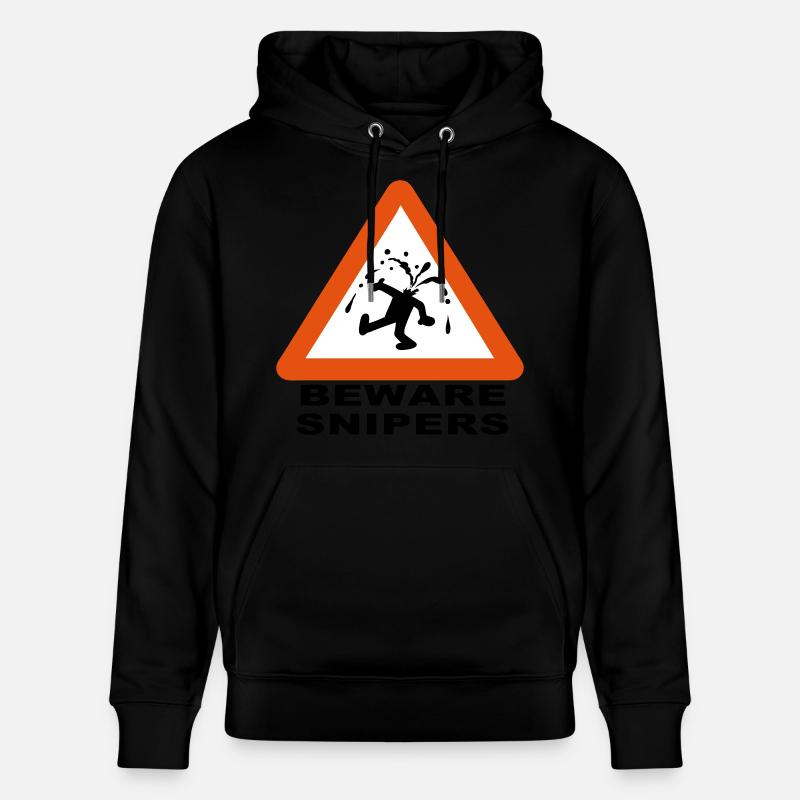Méfiez-vous Snipers - Sweat à capuche bio CRUISER Stanley/Stella Unisexe - noir