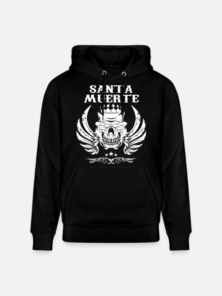 Santa Muerte - Stanley/Stella CRUISER Unisex Organic Hoodie - black