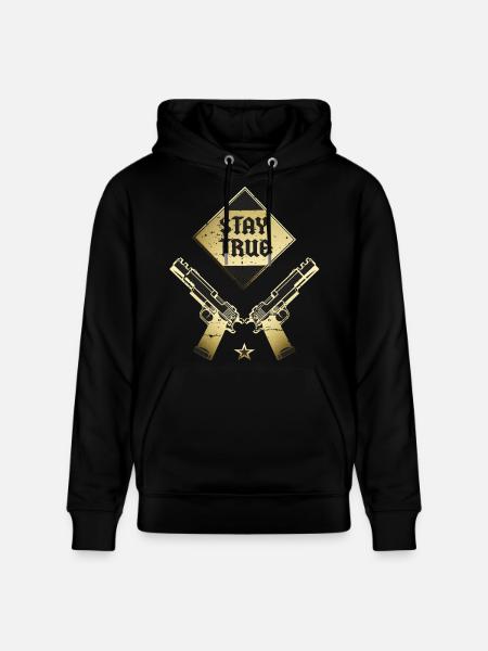 Bleib dir Treu - Stanley/Stella Unisex Bio-Hoodie CRUISER - Schwarz