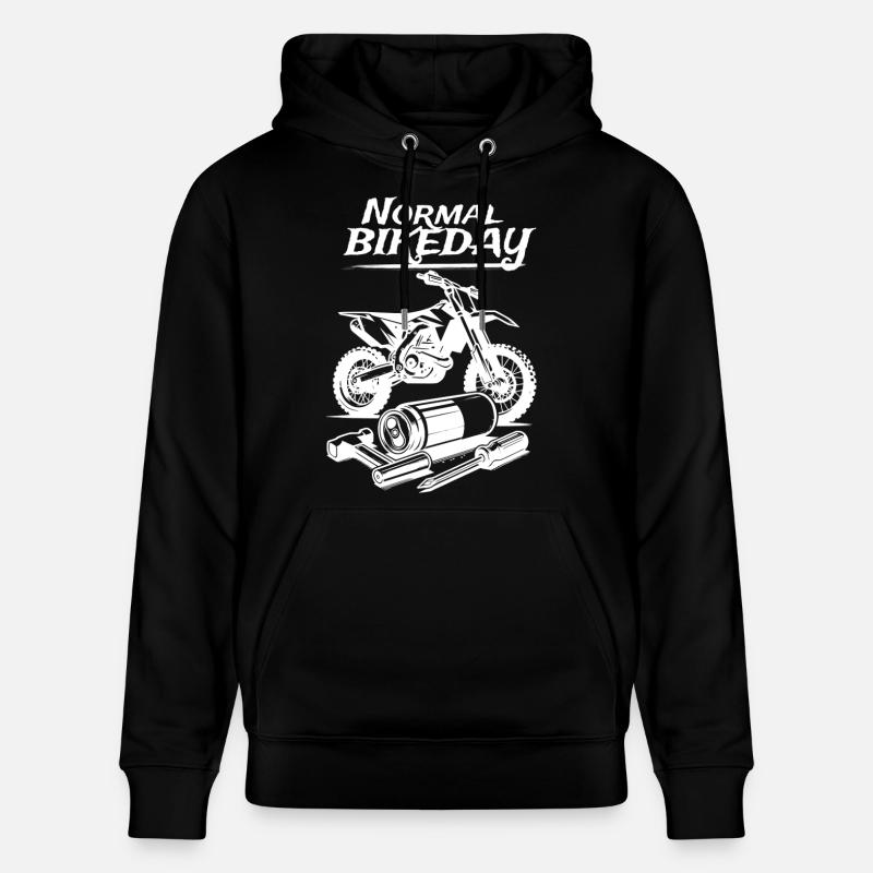Journée de vélo normale - Sweat à capuche bio CRUISER Stanley/Stella Unisexe - noir
