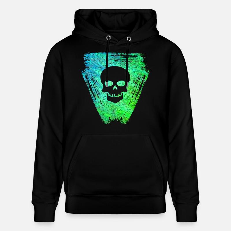 schädel 2 e 5 - Stanley/Stella Unisex Bio-Hoodie CRUISER  - Schwarz