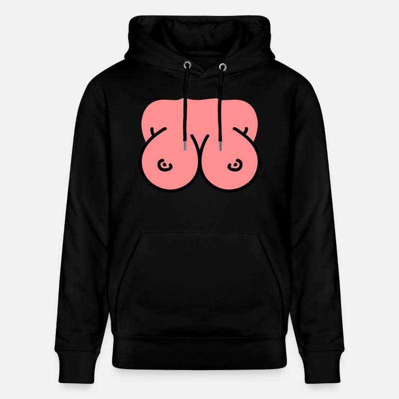 Seins - Seins - Seins - Sweat à capuche bio CRUISER Stanley/Stella Unisexe - noir