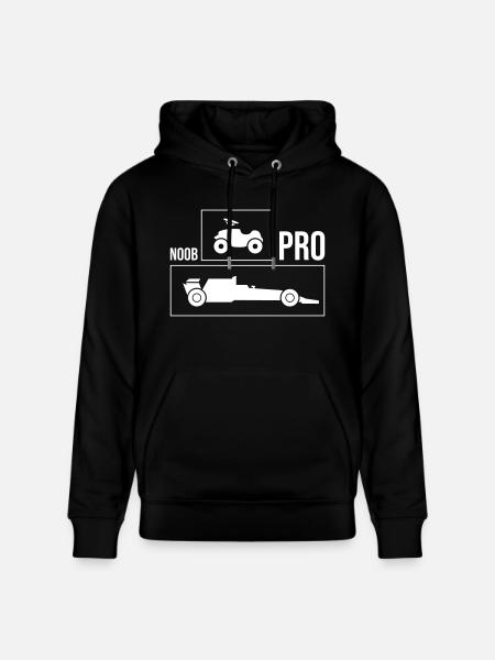 Rennauto Noob Pro - Stanley/Stella Unisex Bio-Hoodie CRUISER  - Schwarz