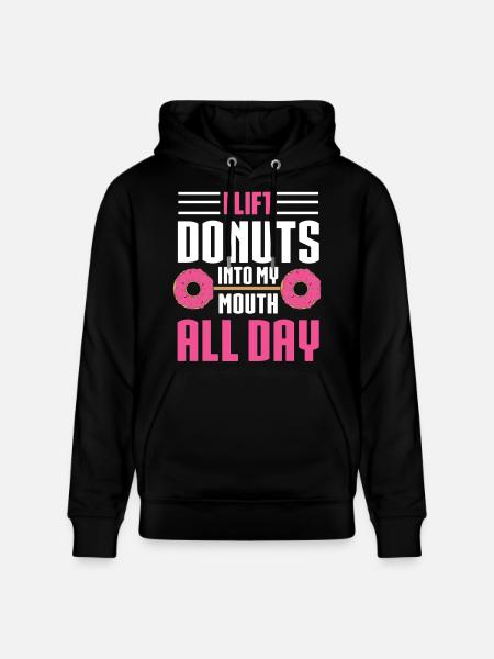 Donut Lover - Stanley/Stella CRUISER Unisex Organic Hoodie - black