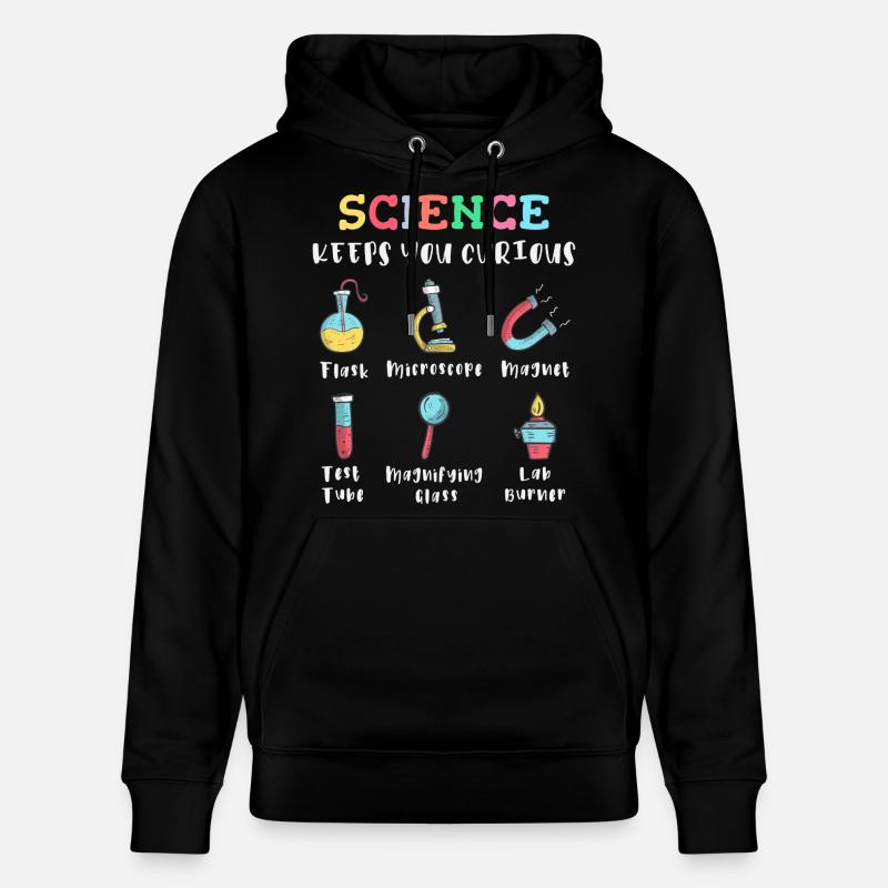 La science suscite la curiosité - Sweat à capuche bio CRUISER Stanley/Stella Unisexe - noir