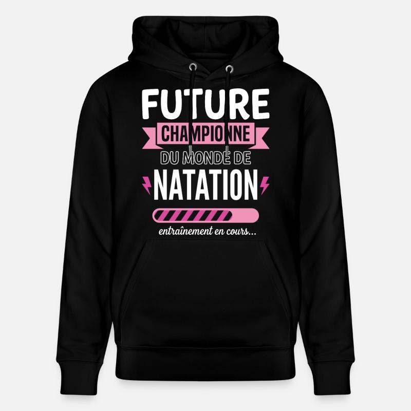 Future Championne De Natation Nageuse - Sweat à capuche bio CRUISER Stanley/Stella Unisexe - noir