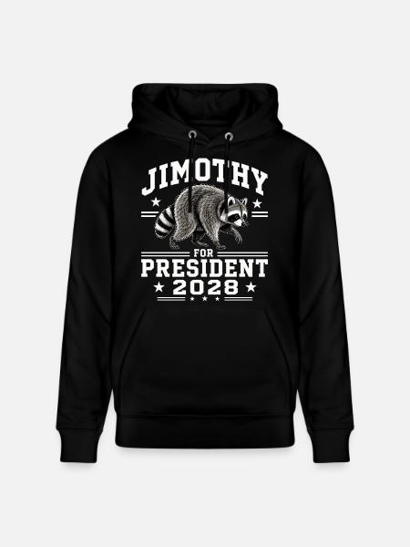 Jimothy as President 2028 - Stanley/Stella CRUISER Unisex Organic Hoodie - black