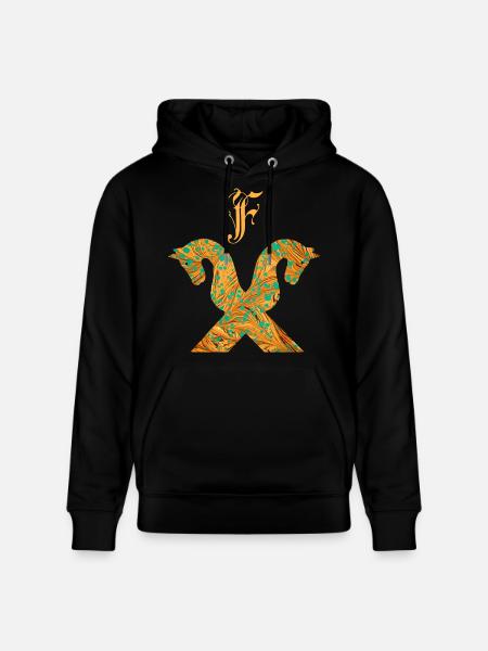 pferdegiebel e 95 f - Stanley/Stella Unisex Bio-Hoodie CRUISER - Schwarz
