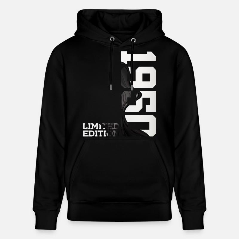 ÉDITION LIMITÉE 76E ANNIVERSAIRE 1950 - Sweat à capuche bio CRUISER Stanley/Stella Unisexe - noir