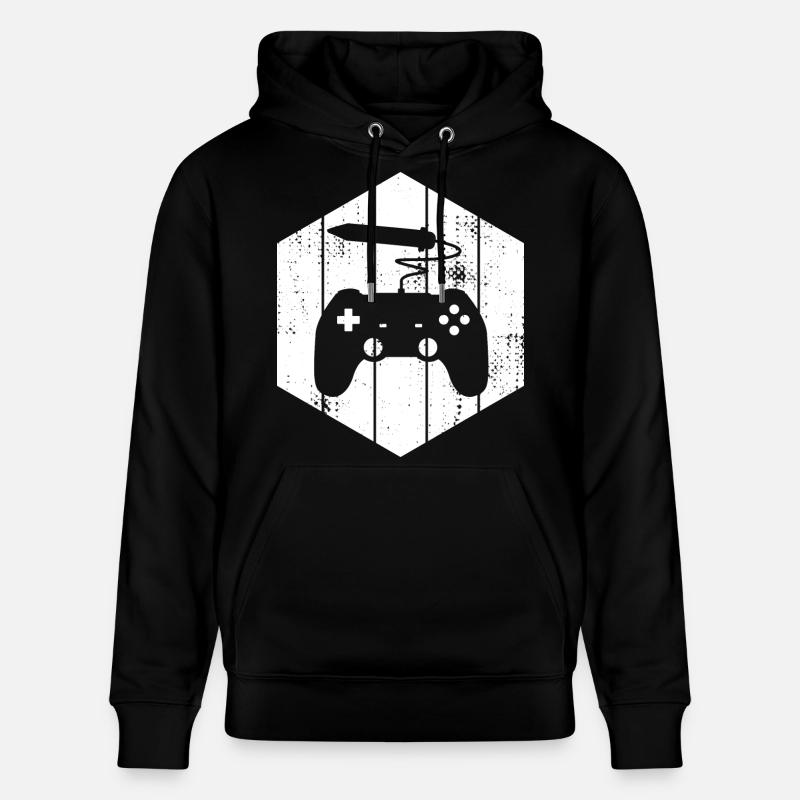 2D Artist - Stanley/Stella Unisex Bio-Hoodie CRUISER  - Schwarz
