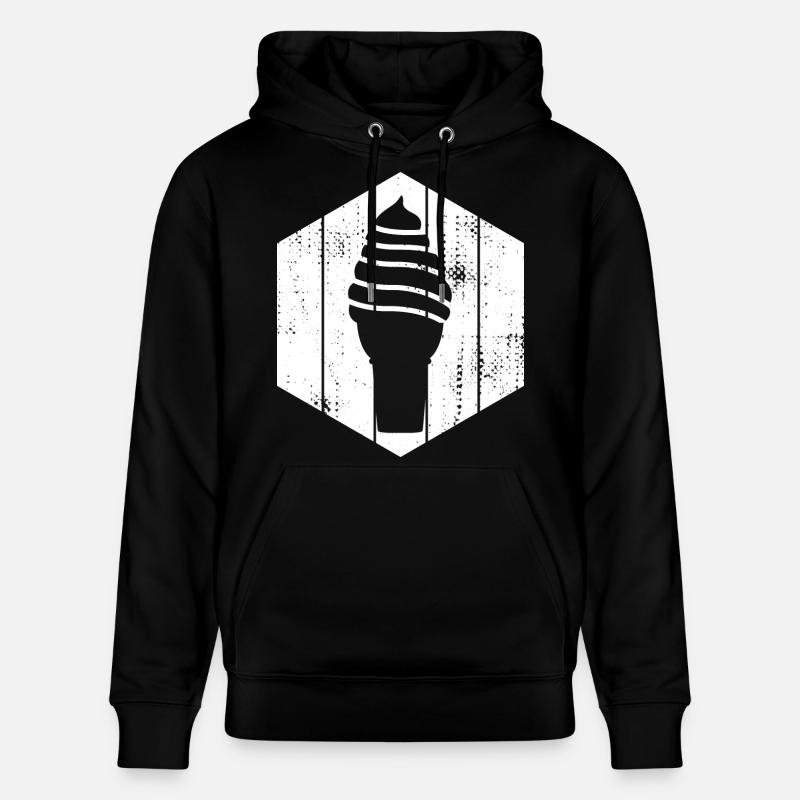 Crème glacée molle - Sweat à capuche bio CRUISER Stanley/Stella Unisexe - noir