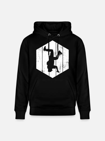 Breakdancer Drawing - Stanley/Stella CRUISER Unisex Organic Hoodie - black