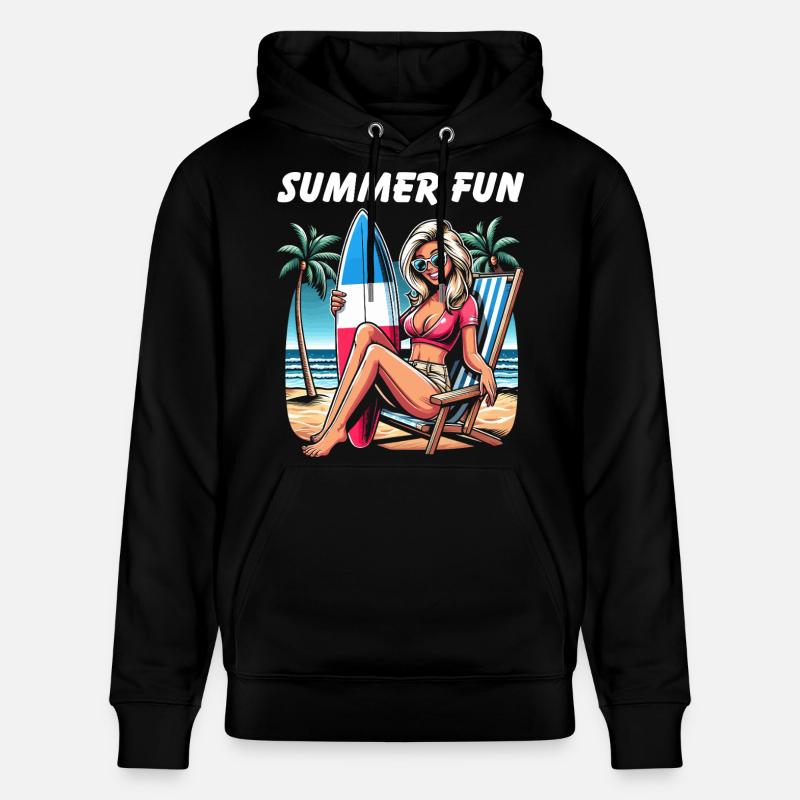 Été Plage Haute Couture - Sweat à capuche bio CRUISER Stanley/Stella Unisexe - noir