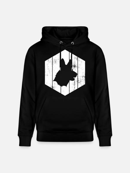 German Shepherd - Stanley/Stella CRUISER Unisex Organic Hoodie - black