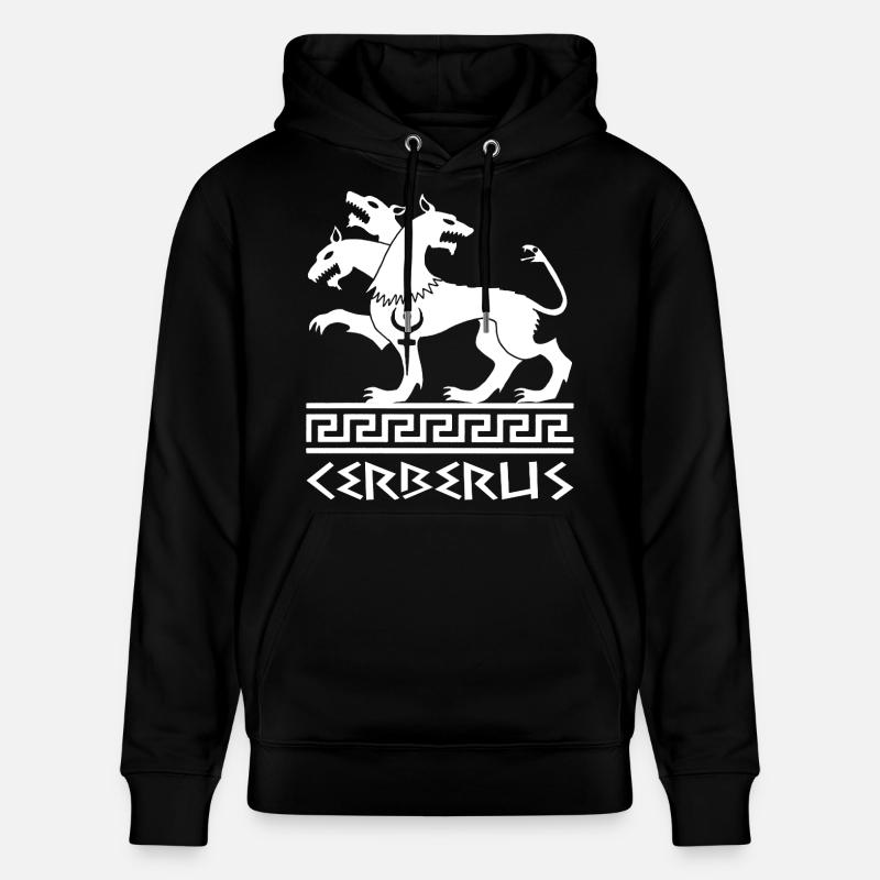 Chien Cerbère blanc - Sweat à capuche bio CRUISER Stanley/Stella Unisexe - noir