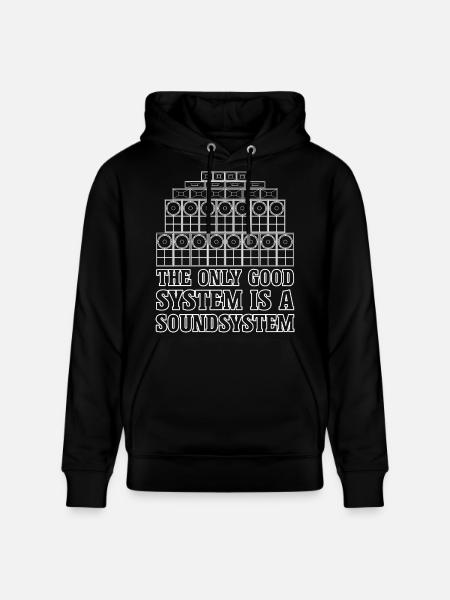 Soundsystem Jungle Reggae Bass - Stanley/Stella CRUISER Unisex Organic Hoodie - black