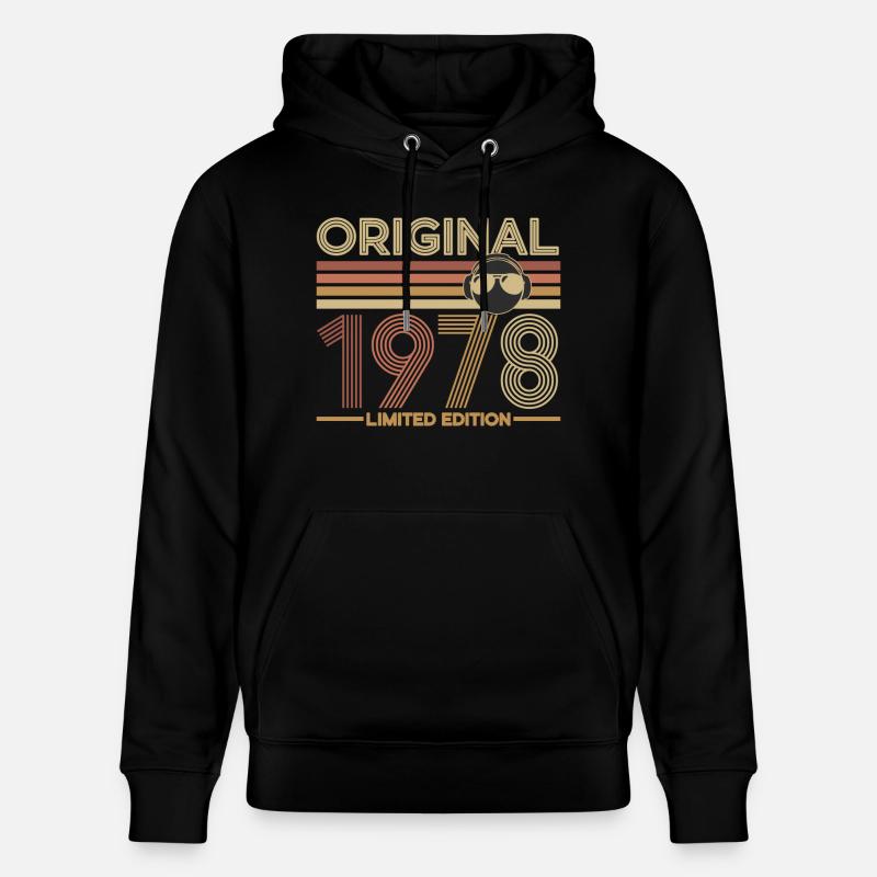 1978 - Sweat à capuche bio CRUISER Stanley/Stella Unisexe - noir
