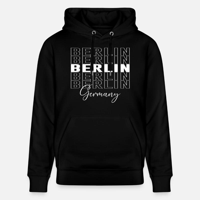 Berlin - Stanley/Stella Unisex Bio-Hoodie CRUISER  - Schwarz