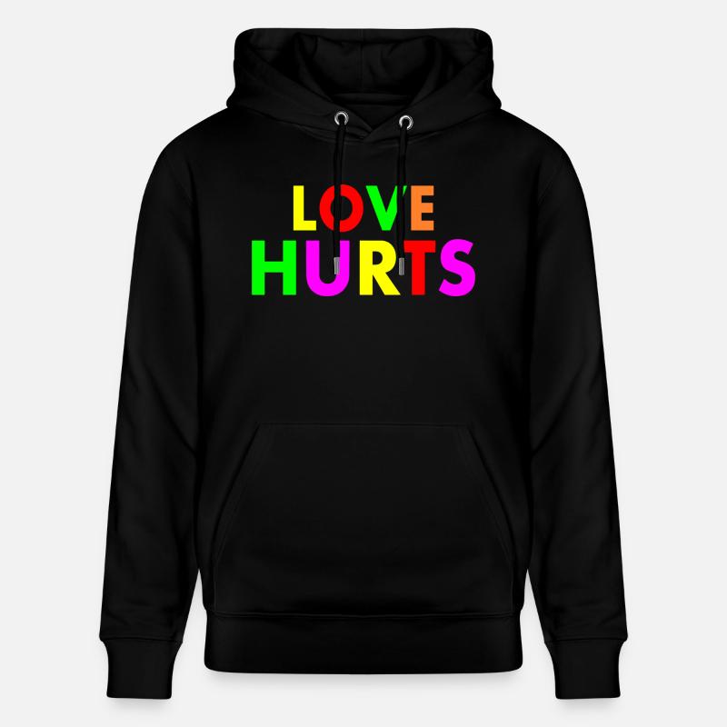 Love hurts - Sweat à capuche bio CRUISER Stanley/Stella Unisexe - noir
