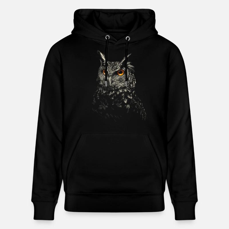 owl - Sweat à capuche bio CRUISER Stanley/Stella Unisexe - noir