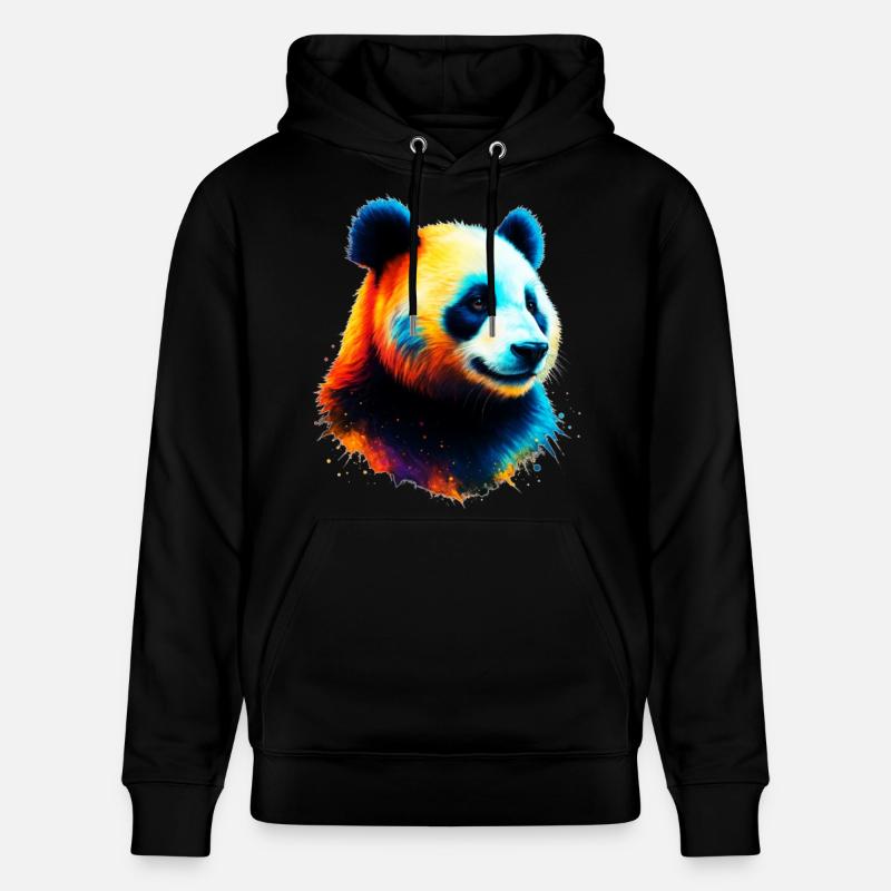 Panda - Sweat à capuche bio CRUISER Stanley/Stella Unisexe - noir