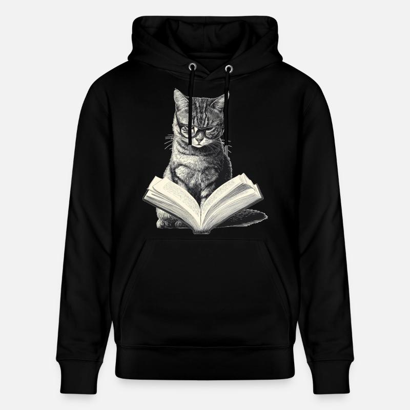 Livre de lecture pour chat - Sweat à capuche bio CRUISER Stanley/Stella Unisexe - noir