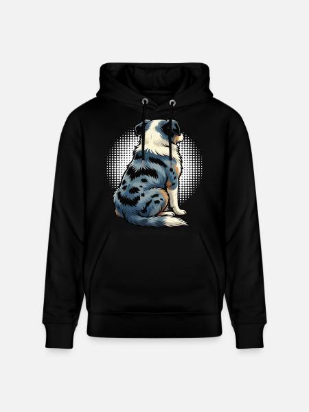 Australian Shepherd Aussie Aussiebesitzer Aussies - Stanley/Stella Unisex Bio-Hoodie CRUISER  - Schwarz