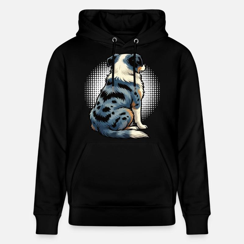 Australian Shepherd Aussie Aussiebesitzer Aussies - Stanley/Stella Unisex Bio-Hoodie CRUISER  - Schwarz