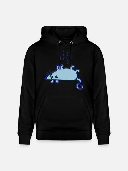 A dead mouse - Stanley/Stella CRUISER Unisex Organic Hoodie - black