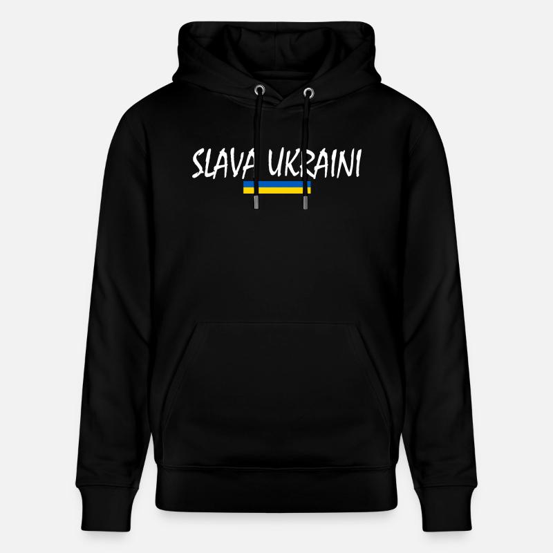 Slava ukraini - Sweat à capuche bio CRUISER Stanley/Stella Unisexe - noir