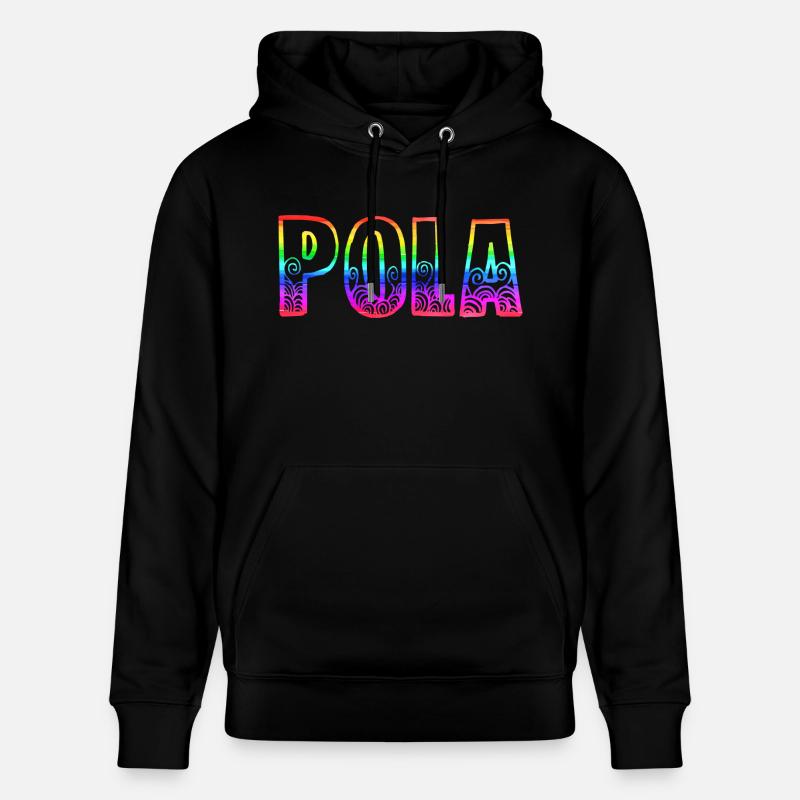pola rs arc-en-ciel - Sweat à capuche bio CRUISER Stanley/Stella Unisexe - noir