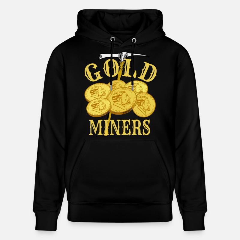 Goldgräber - Stanley/Stella Unisex Bio-Hoodie CRUISER  - Schwarz