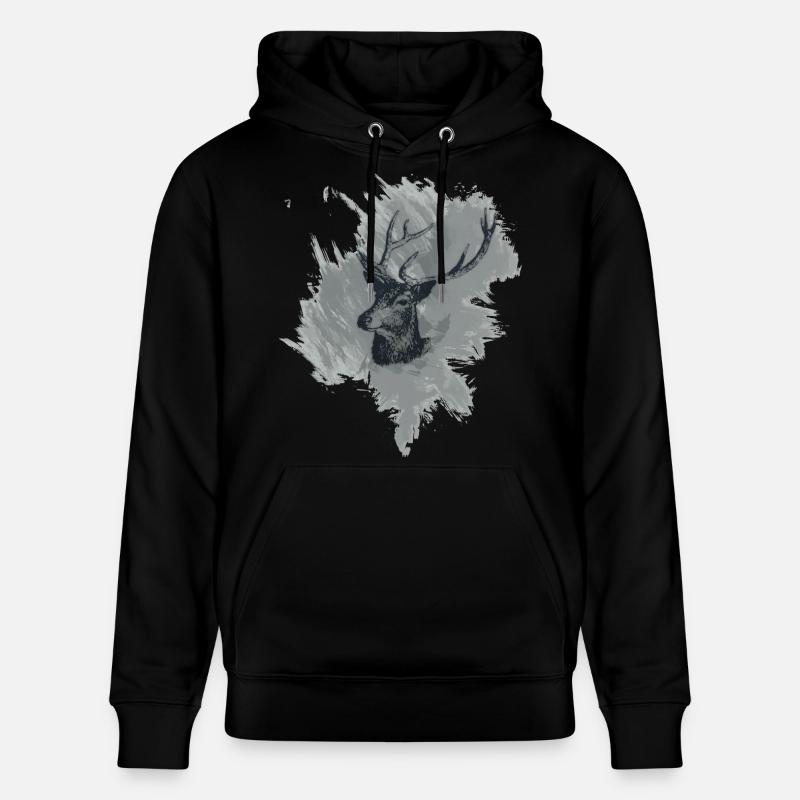 Hirschkopf Magnifique spécimen nouveau - Sweat à capuche bio CRUISER Stanley/Stella Unisexe - noir