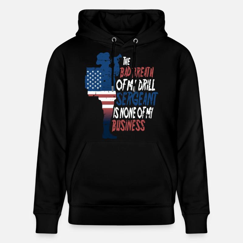 Drill Sergeant - Stanley/Stella CRUISER Unisex Organic Hoodie - black