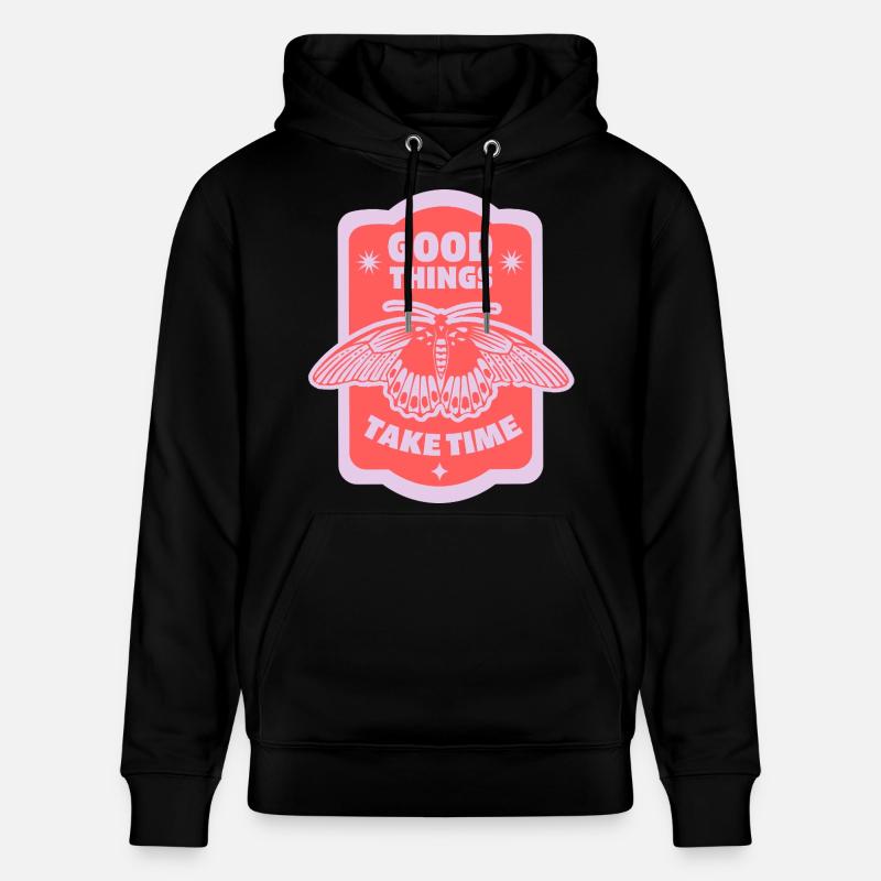 Patience et croissance – Motif esthétique - Sweat à capuche bio CRUISER Stanley/Stella Unisexe - noir