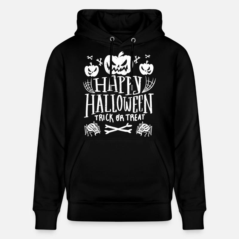 Spukkürbisse Süßes oder Saures - Stanley/Stella Unisex Bio-Hoodie CRUISER  - Schwarz