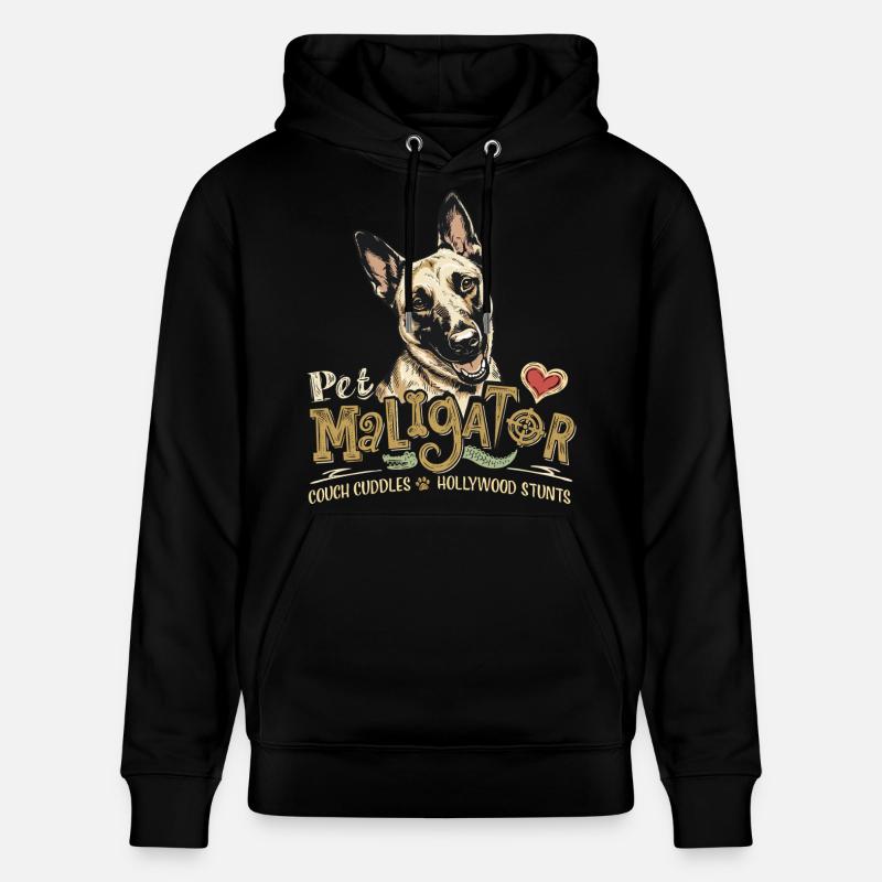 Maligator Belge Petit Chien Trick - Sweat à capuche bio CRUISER Stanley/Stella Unisexe - noir
