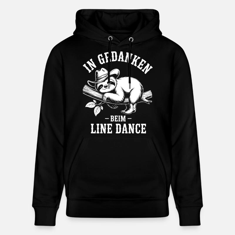 Faultier träumt von Line Dance - Stanley/Stella Unisex Bio-Hoodie CRUISER  - Schwarz