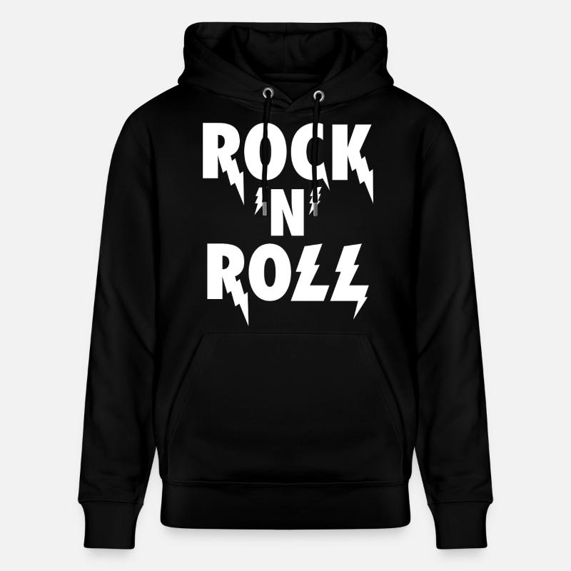 Rock'N'Roll Blitz-Emblem - Stanley/Stella Unisex Bio-Hoodie CRUISER - Schwarz
