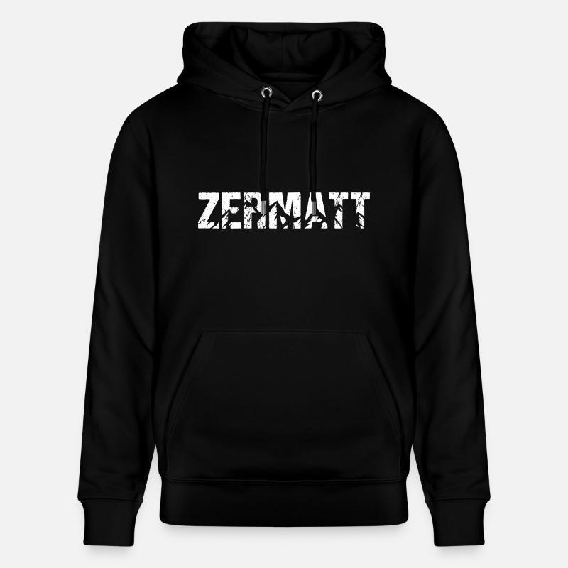 Zermatt Cervin - Sweat à capuche bio CRUISER Stanley/Stella Unisexe - noir