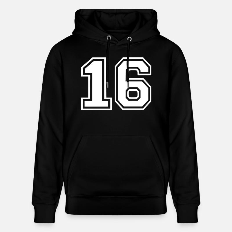 16 - Sweat à capuche bio CRUISER Stanley/Stella Unisexe - noir