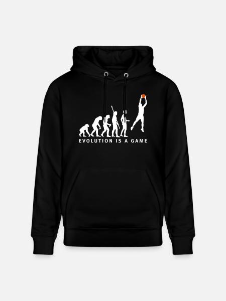 evolution_basketball_062011_b_2c - Sweat à capuche bio CRUISER Stanley/Stella Unisexe - noir