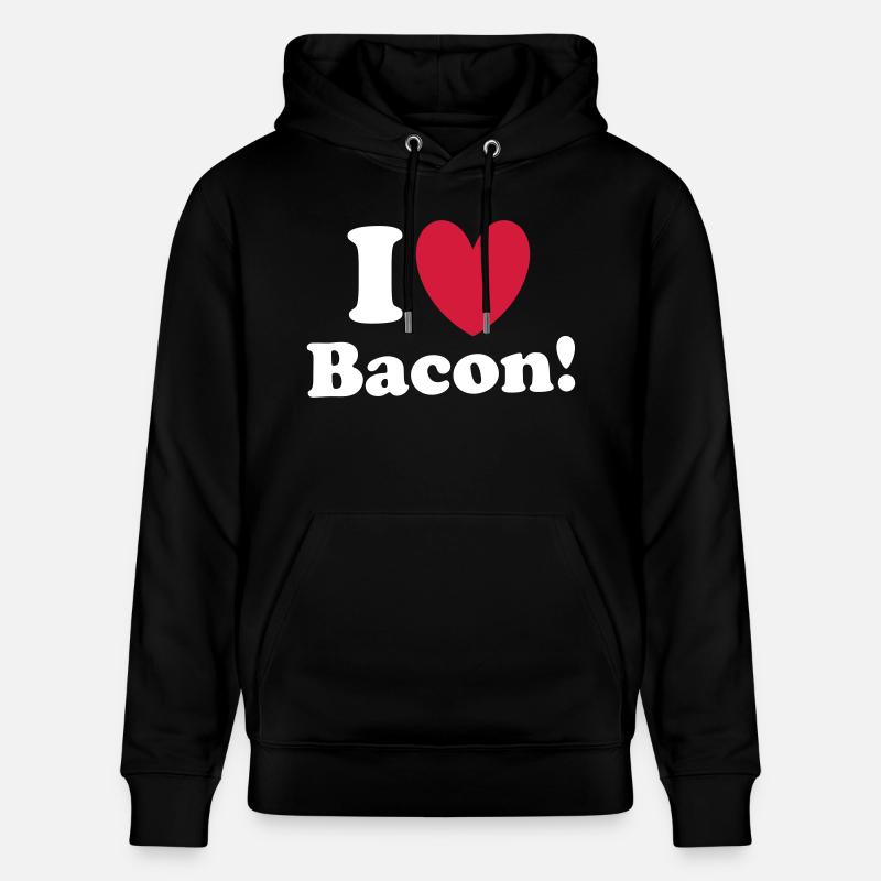 Bacon - Stanley/Stella CRUISER Unisex Organic Hoodie - black