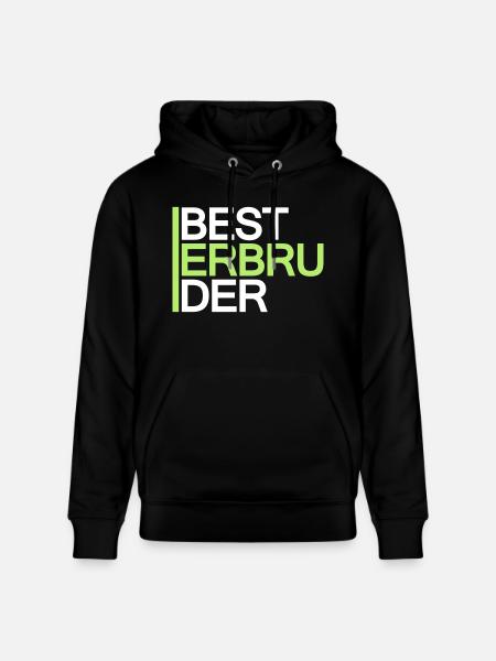 Bester Bruder - Stanley/Stella Unisex Bio-Hoodie CRUISER - Schwarz