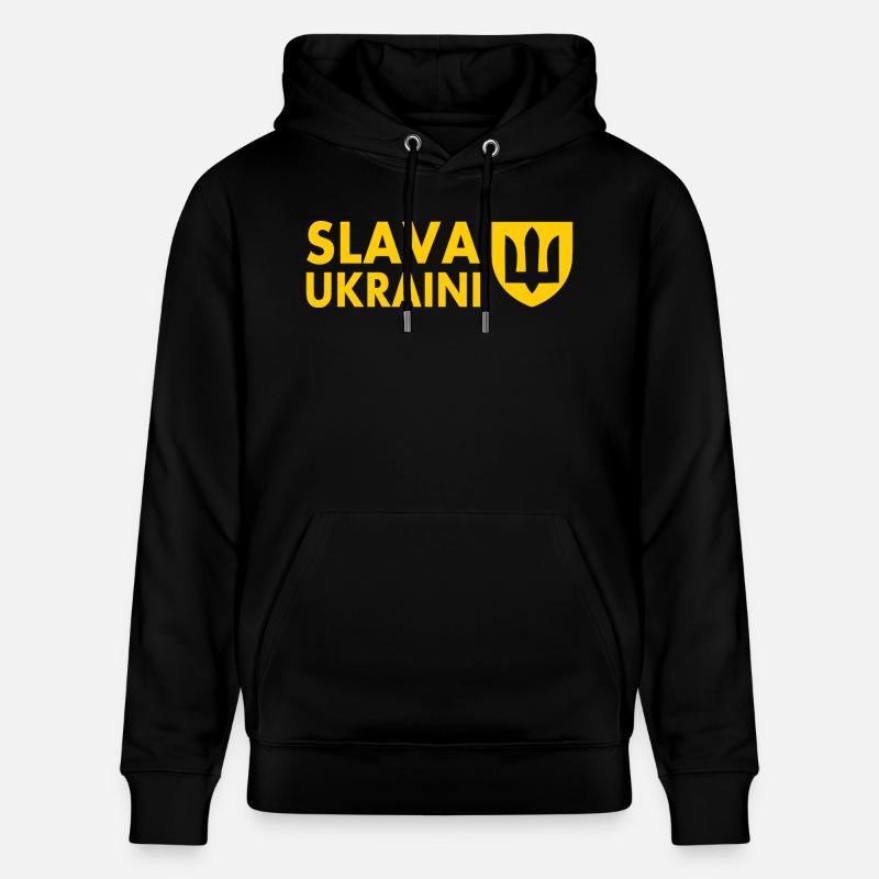 Slava ukraini ukraine - Sweat à capuche bio CRUISER Stanley/Stella Unisexe - noir