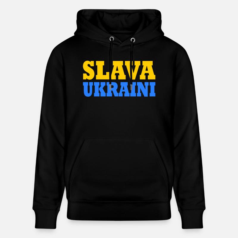 Slava ukraini - Sweat à capuche bio CRUISER Stanley/Stella Unisexe - noir